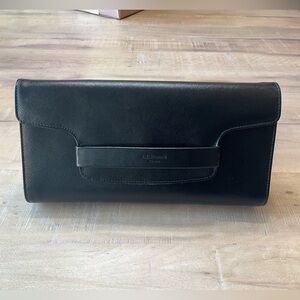 LK Bennett Black Leather Clutch